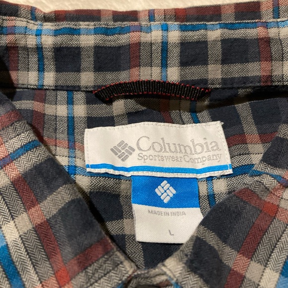 Men’s Columbia L/S plaid button up size L - Picture 5 of 5